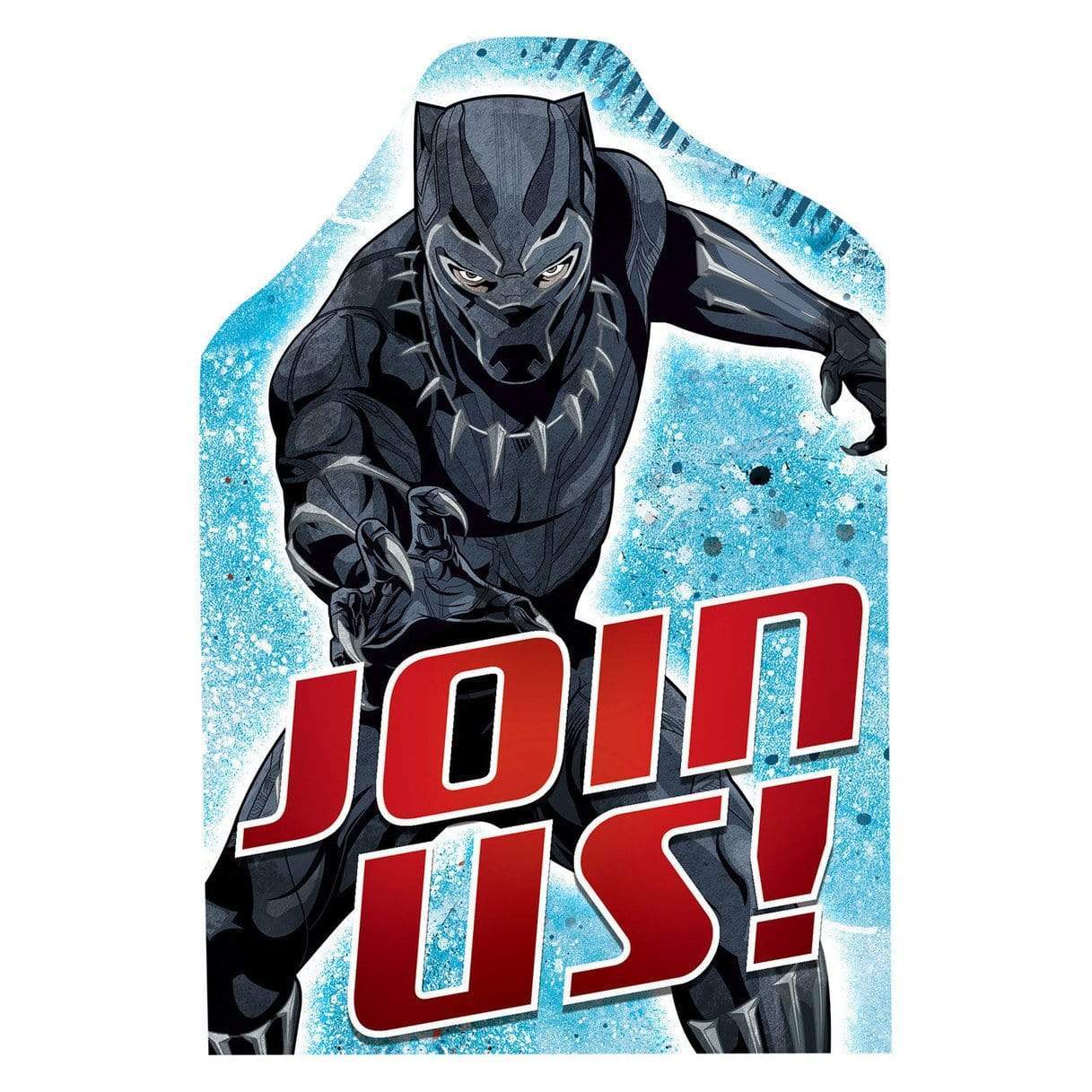 Amscan Party Supplies Black Panther Invitations (8 count)