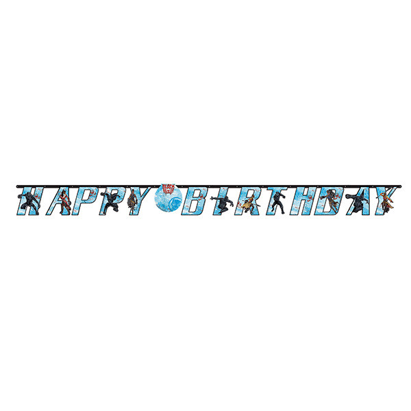 Amscan Party Supplies Black Panther Jumbo Letter Birthday Banner