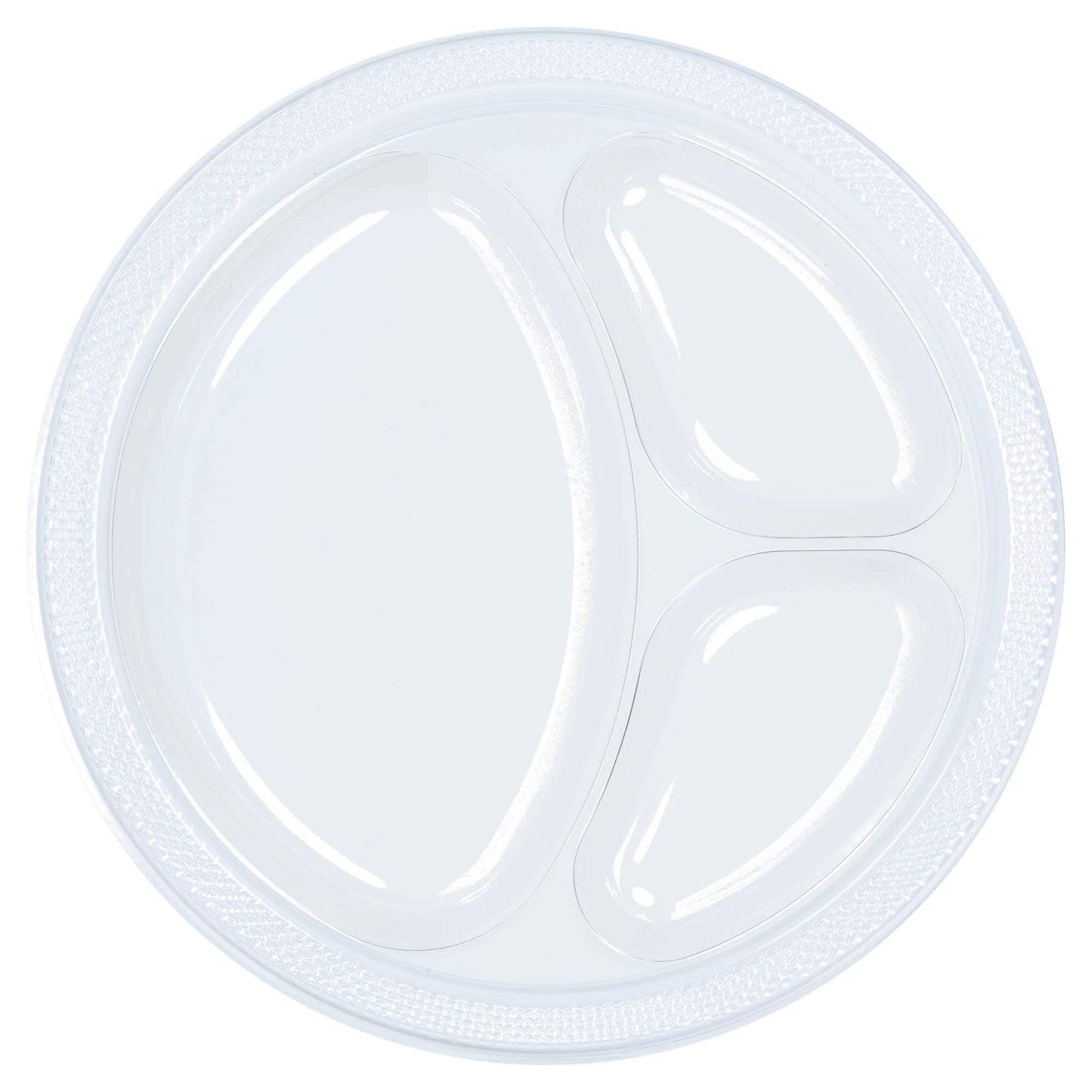 Amscan Party Supplies Clear 10.25in Divider Plate 20ct 25″ (20 count)