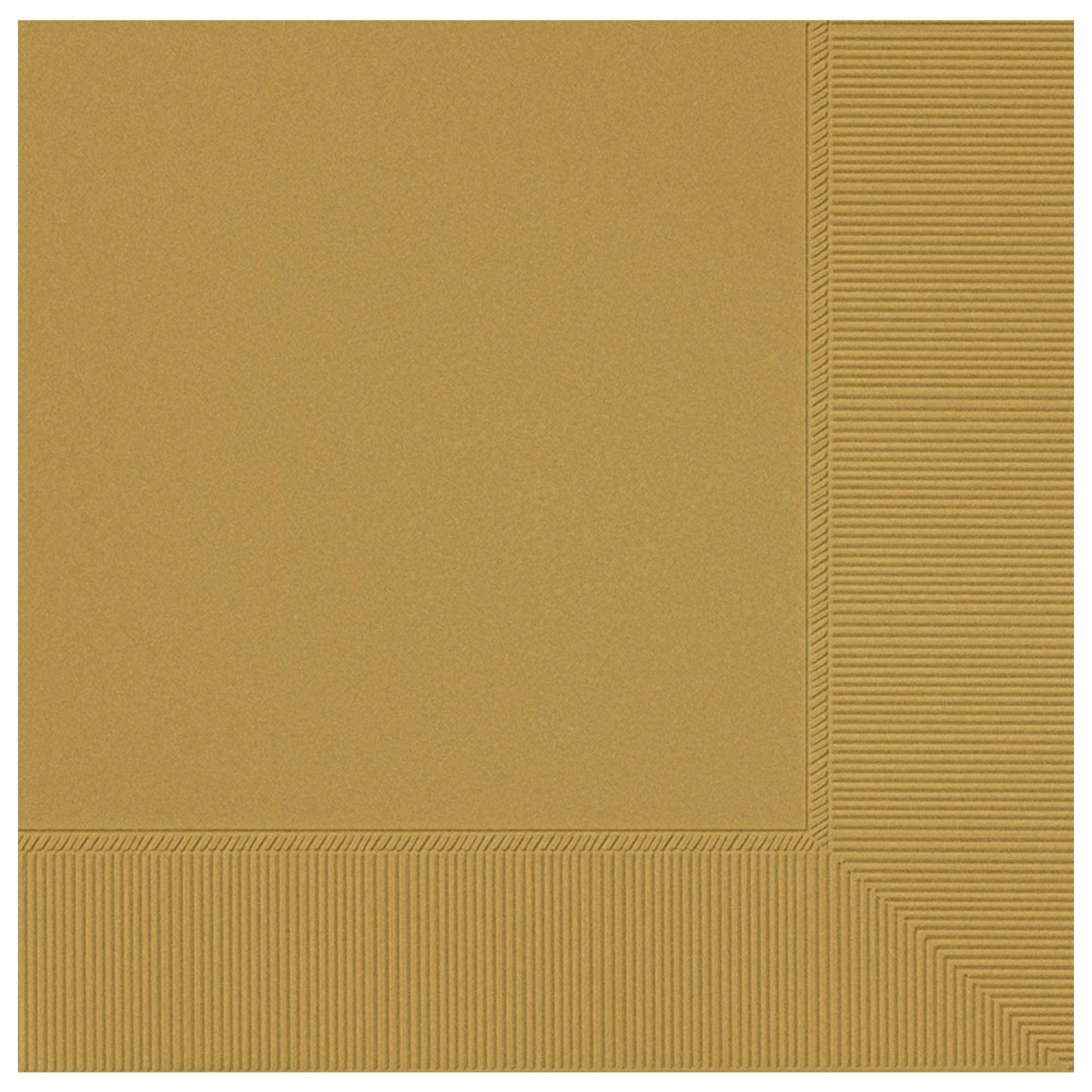 Amscan Party Supplies Gold Lunch Napkins 2 Plys 50ct (50 count)