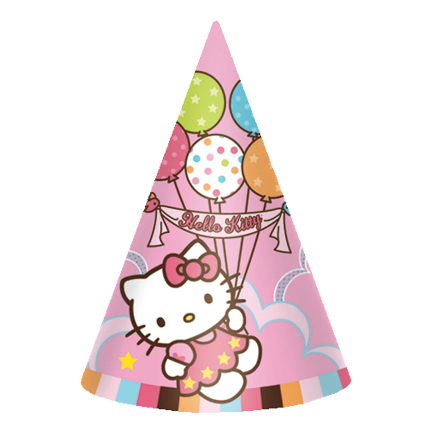 Amscan Party Supplies Hats 7" Hello Kitty-Blln (8 count)