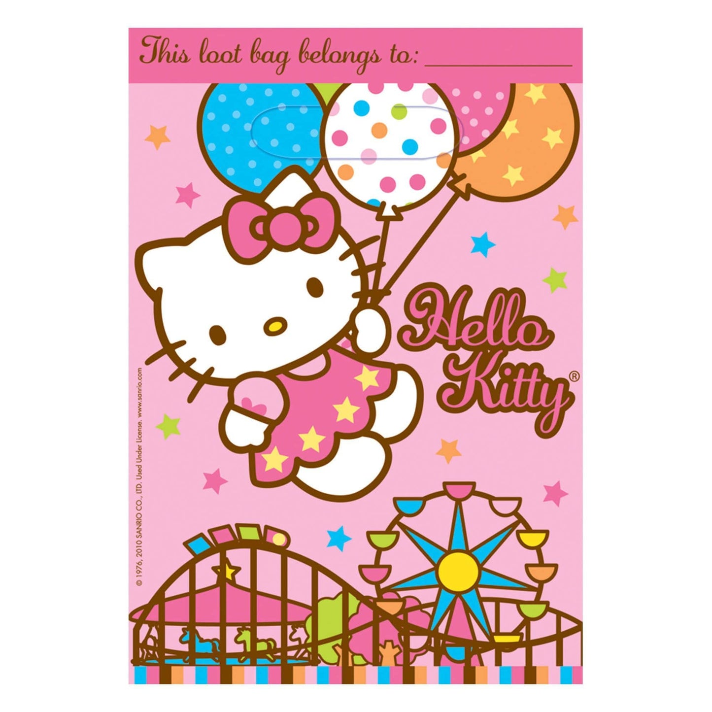 Amscan Party Supplies Hello Kitty Loot Bags (8 count)