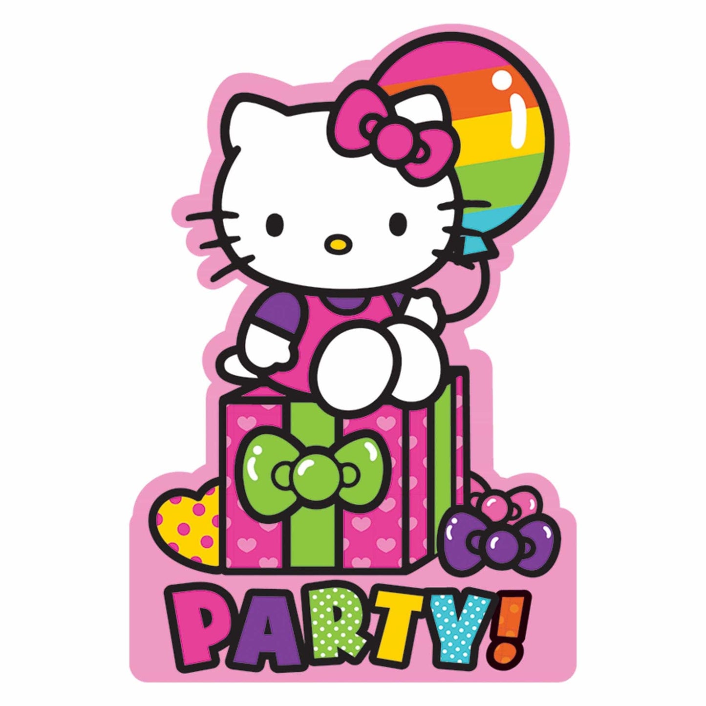Amscan Party Supplies Hello Kitty Rainbow Invitations ( count)