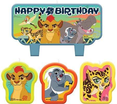 Amscan Party Supplies Lion Guard Birthday Candle Set (4 count)