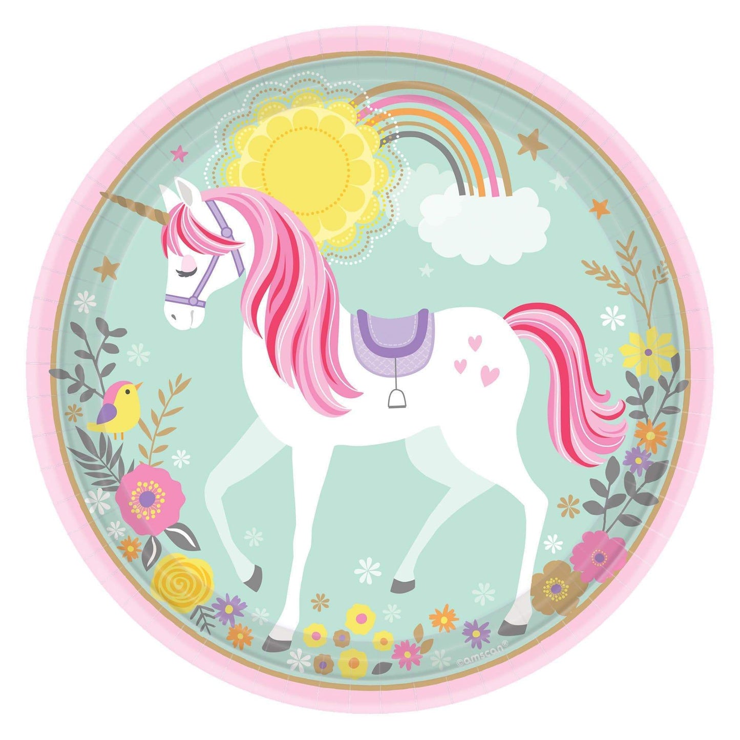 Amscan Party Supplies Mgc Unicorn 9in Plates 9″ (8 count)