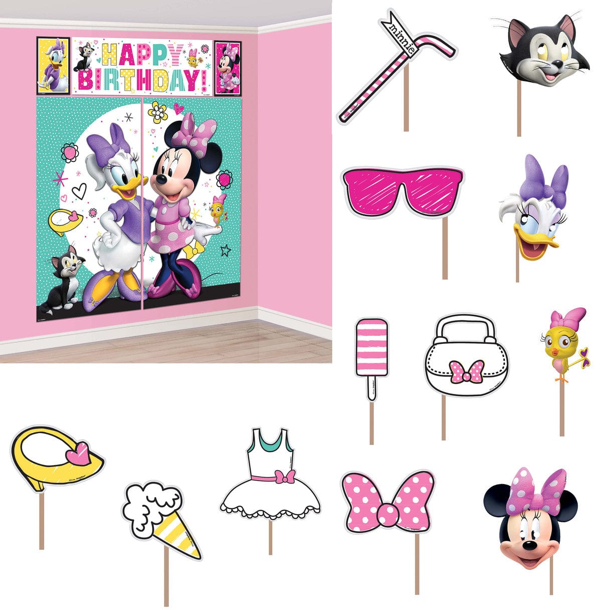 Minnie Scene Setter & Props Kit by Amscan from Instaballoons