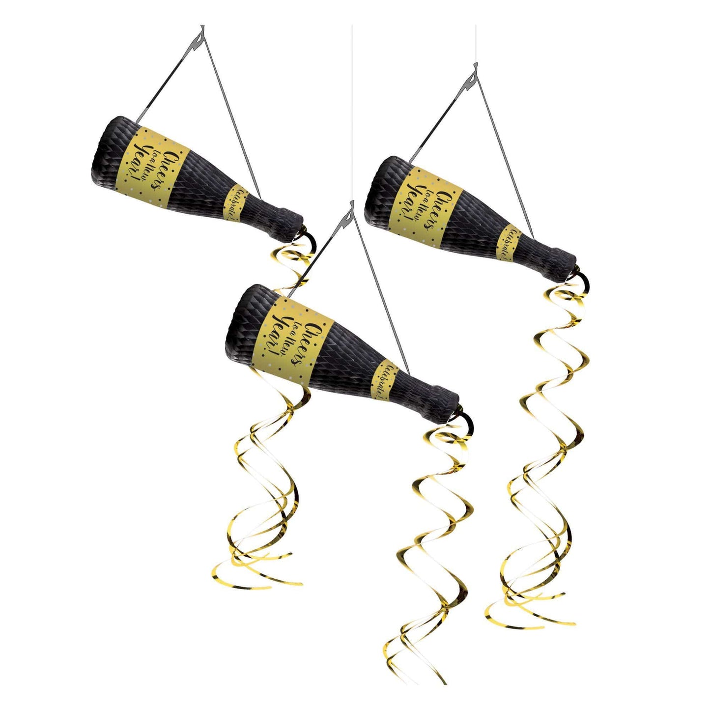 Amscan Party Supplies New Years Hanging Decorations (3 count)