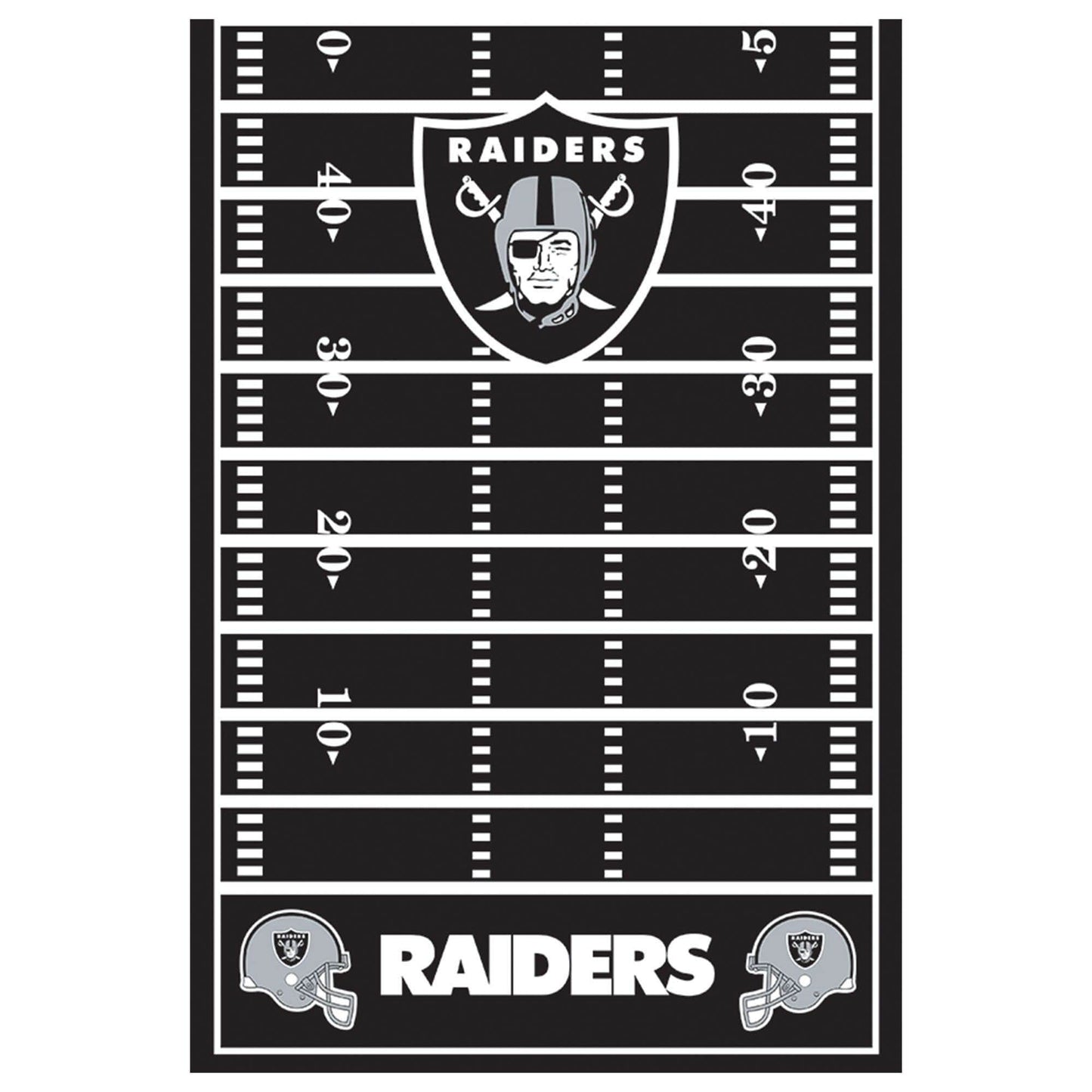 Amscan Party Supplies Oakland Raiders Table Cover