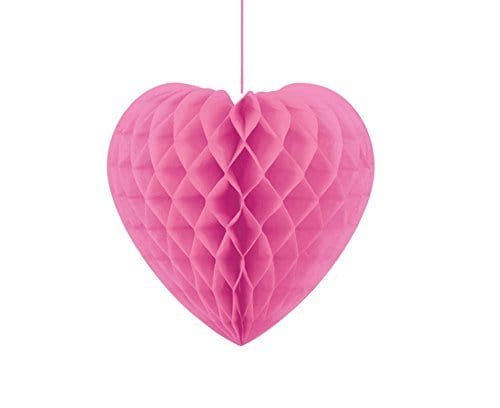 Amscan Party Supplies Pink Hanging Heart Decorations ( count)