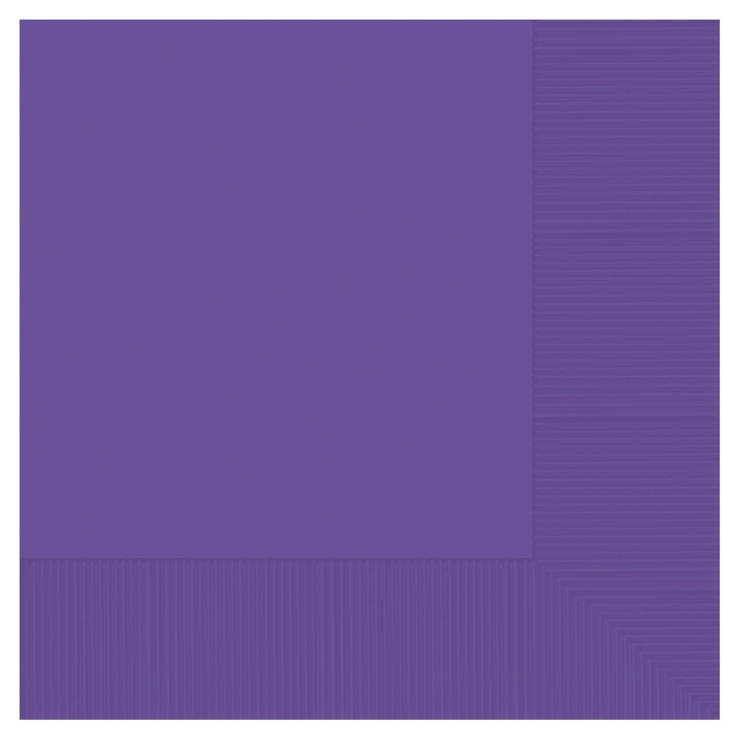 Amscan Party Supplies Purple Beverage Napkin 2 Ply 50ct (50 count)