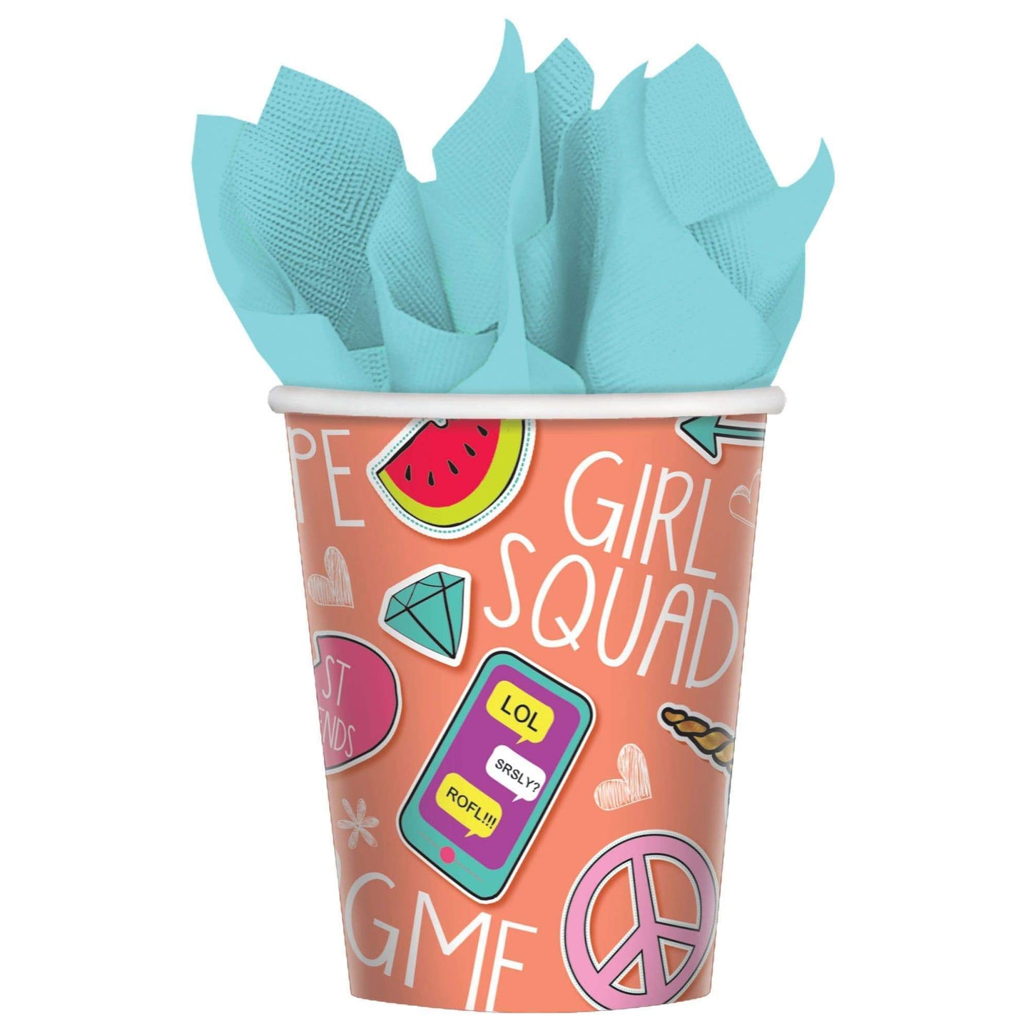 Amscan Party Supplies Selfie Cups 9oz (8 count)
