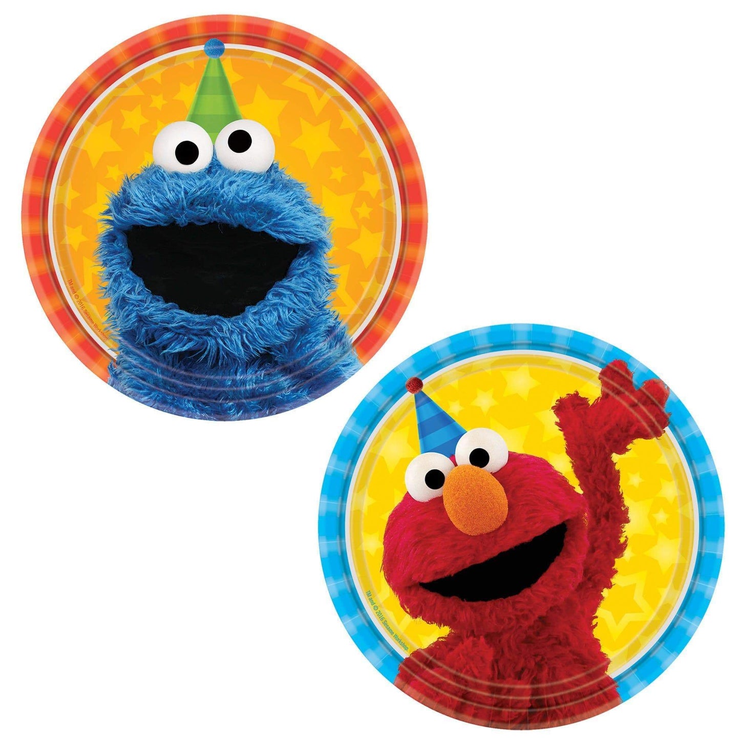 Amscan Party Supplies Sesame Street Round Plates 7″ (8 count)