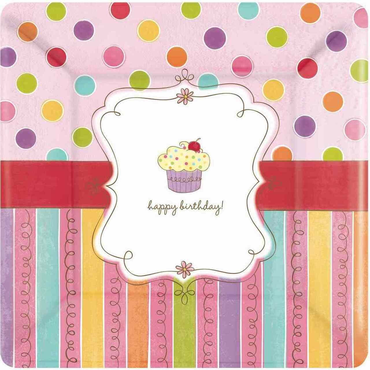 Amscan Party Supplies Sweet Stuff 10in Plates 10″ (16 count)