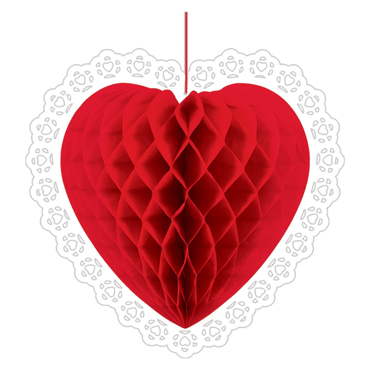 Amscan Red Hanging Heart Decoration ( count)