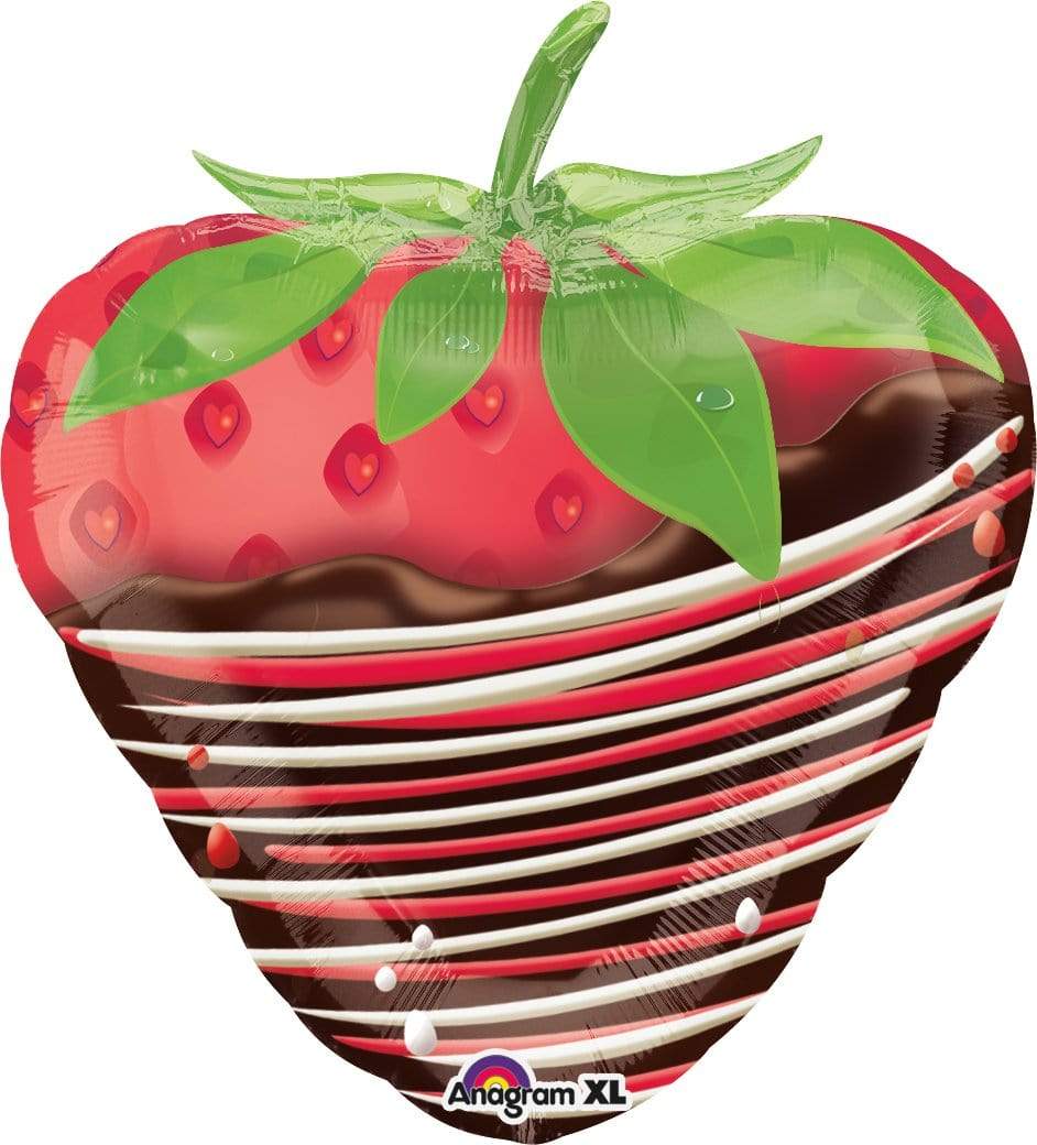 Anagram Mylar & Foil 19" Chocolate Dipped Strawberry Foil Balloons