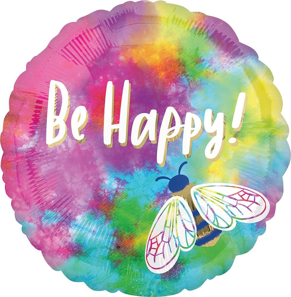Anagram Mylar & Foil Be Happy Bee 18″ Balloon