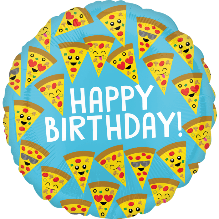 Anagram Mylar & Foil Happy Birthday Pizza Slices 18″ Balloon