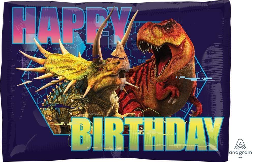 Anagram Mylar & Foil Jurassic World HBD 16" Mylar Foil Balloon