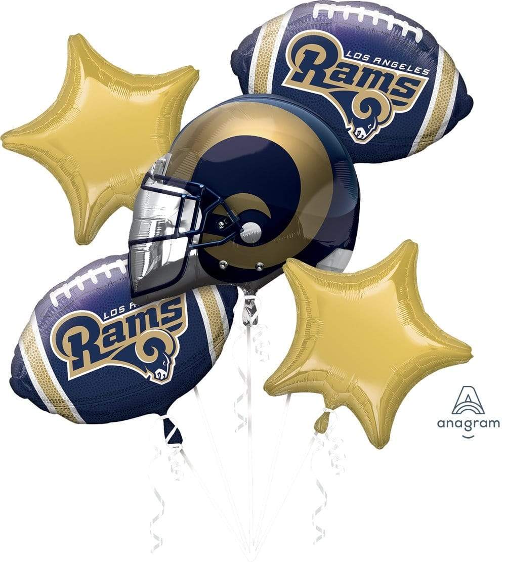 Anagram Mylar & Foil Los Angeles Rams Balloon Bouquet