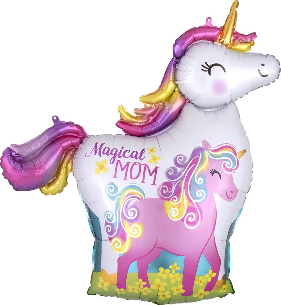 Anagram Mylar & Foil Magical Mom Unicorns 32″ Balloon