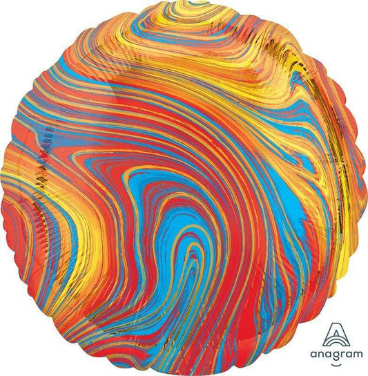 Anagram Mylar & Foil Marblez™ Colorful Circle 18″ Balloon