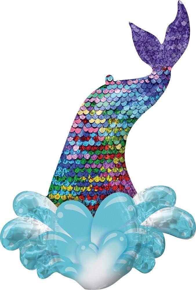 Anagram Mylar & Foil Mermaid Sequin Tail 39″ Balloon