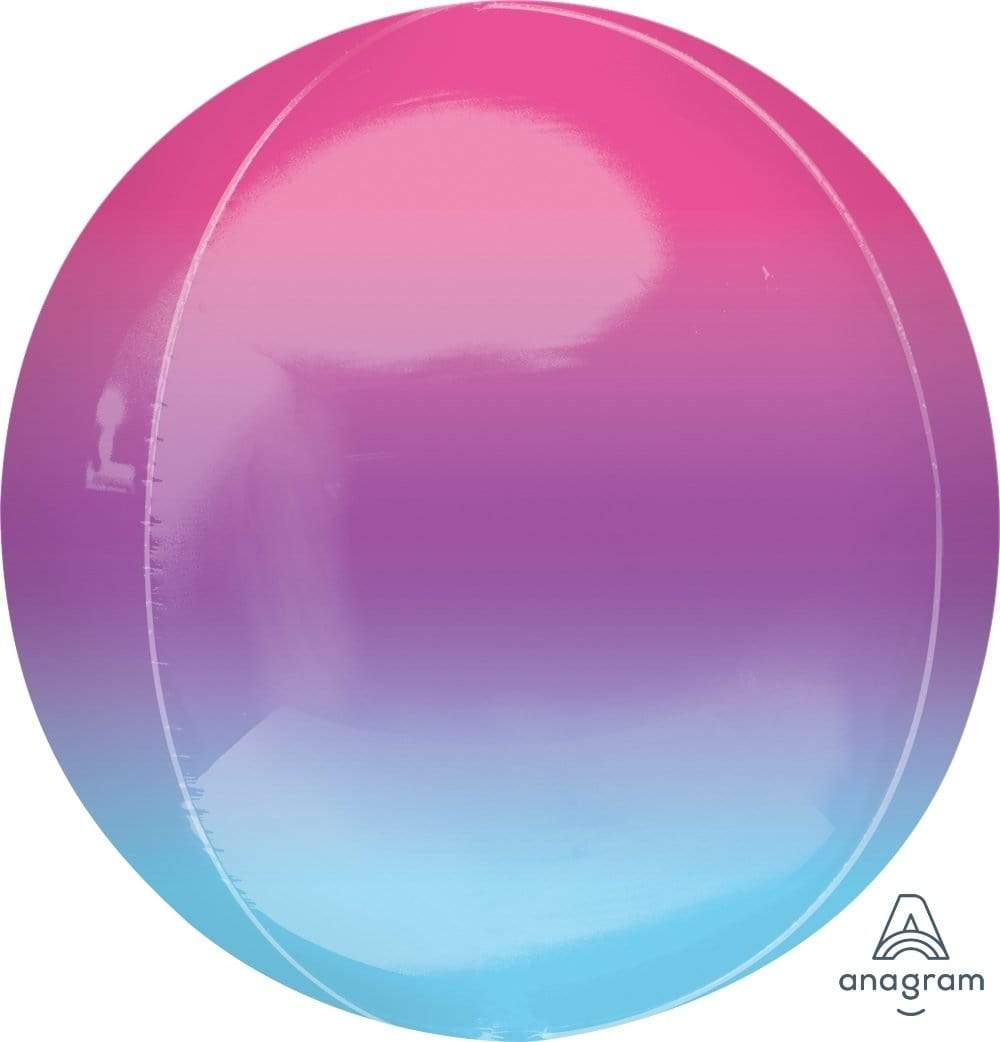 Anagram Mylar & Foil Ombre Orbz Purple & Blue 16″ Balloon