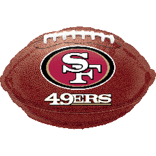 Anagram Mylar & Foil San Francisco 49ers 18″ Football Balloon