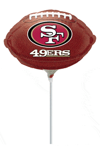 Anagram Mylar & Foil San Francisco Football 9″ Balloon