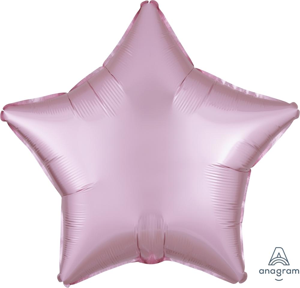 Satin Luxe Pastel Pink Star 18″ Balloon