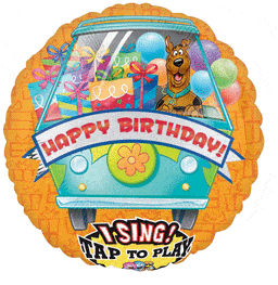 Anagram Mylar & Foil Scooby-Doo Birthday 28″ Sing-A-Tune Balloon