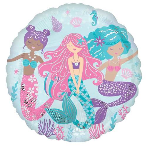 Anagram Mylar & Foil Shimmering Mermaid 18″ Balloon