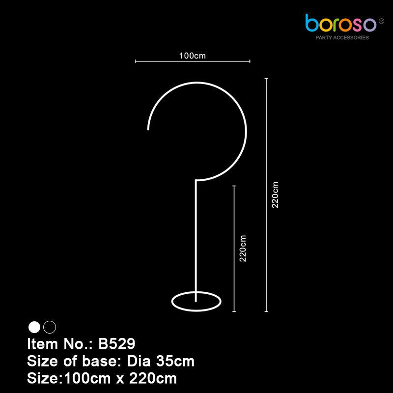 B529 White Question Mark Frame - Borosino