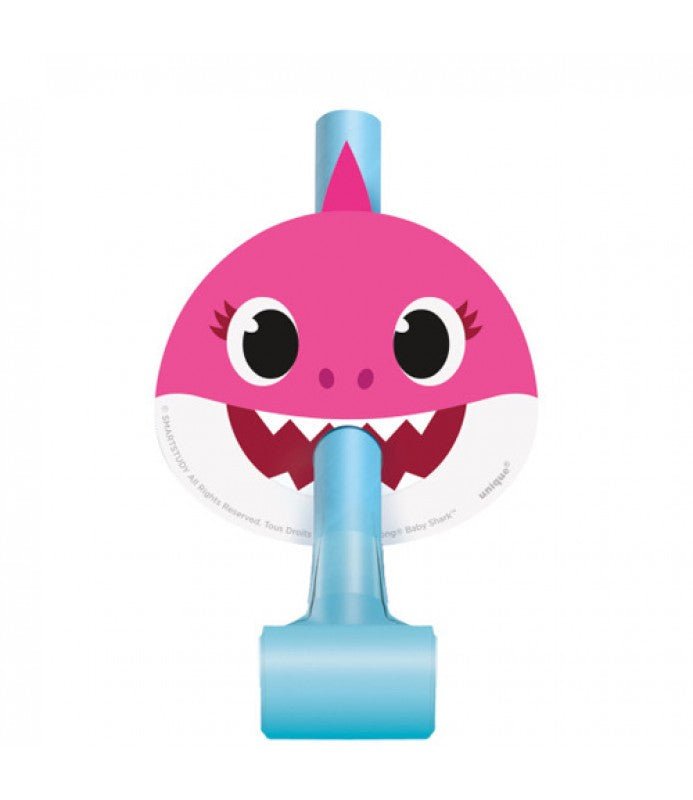Party Blowers - Baby Shark (8ct) - Unique