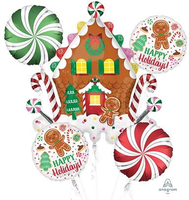 Balloon Bouquet - Gingerbread House - Anagram