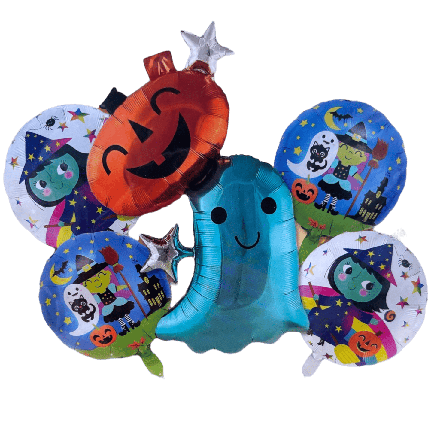 Balloon Bouquet - Pumpkin Boo Ghost - Winner Party