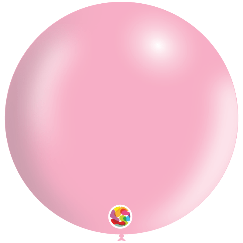 Balloonia Latex Metallic Baby Pink 36″ Latex Balloons (5 count)