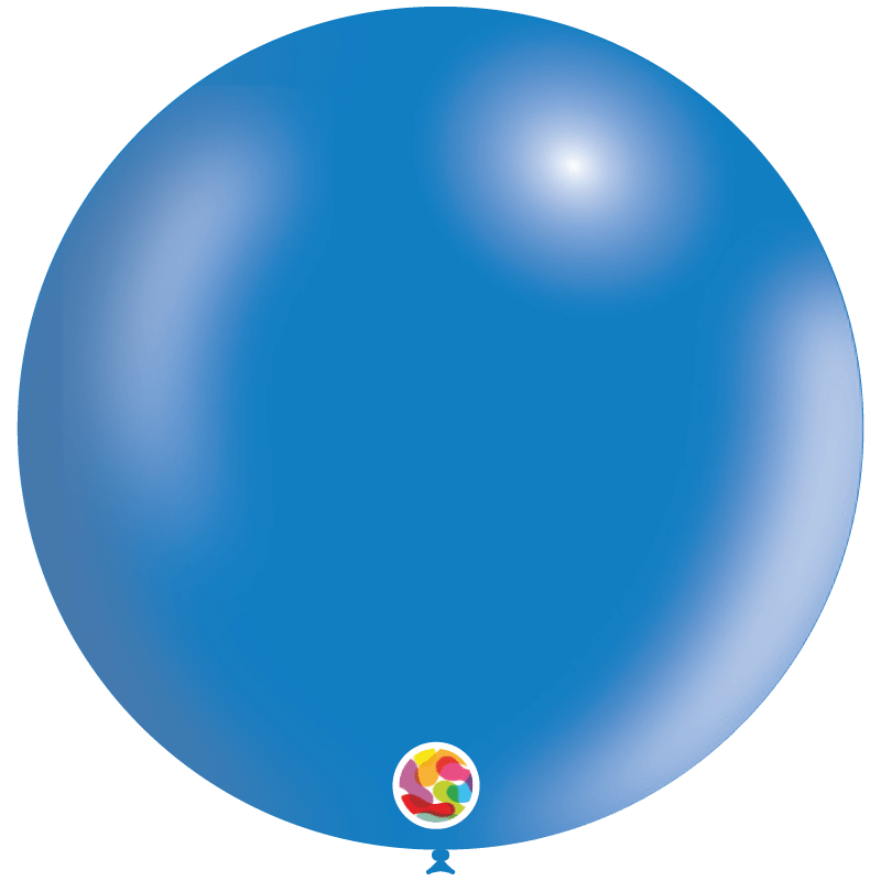 Balloonia Latex Metallic Blue 36″ Latex Balloons (5 count)