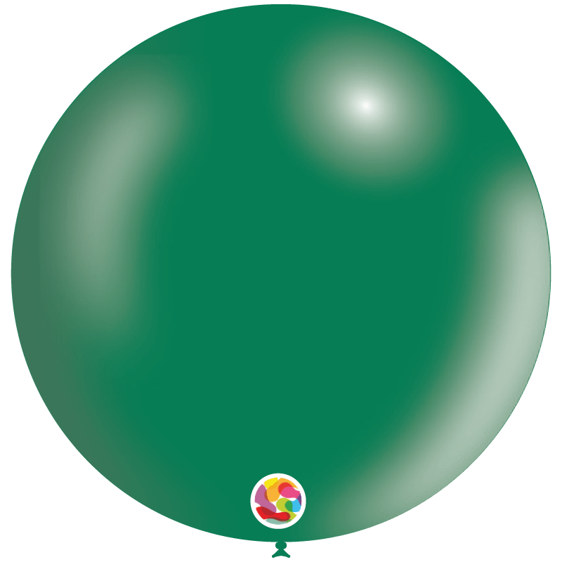 Balloonia Latex Metallic Forest Green 36″ Latex Balloons (5 count)