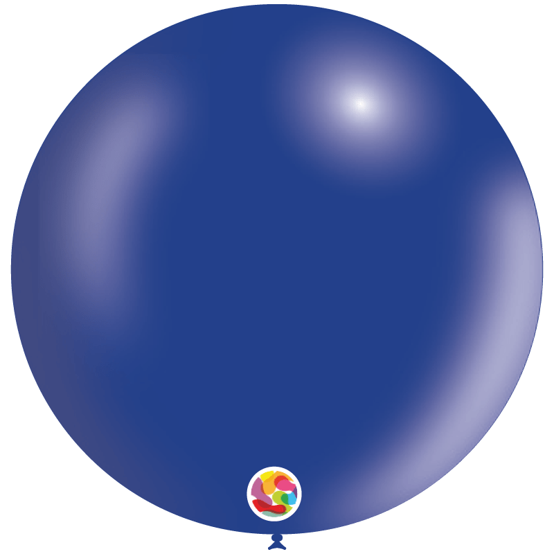 Balloonia Latex Metallic Navy Blue 24″ Latex Balloons (5 count)