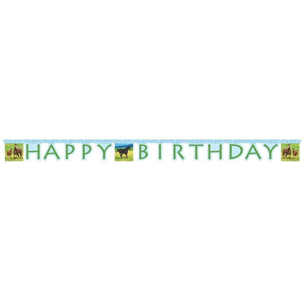 Banner - Wild Horses Happy Birthday - Creative Converting