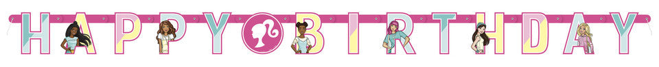 Barbie Happy Birthday Banner by Unique from Instaballoons