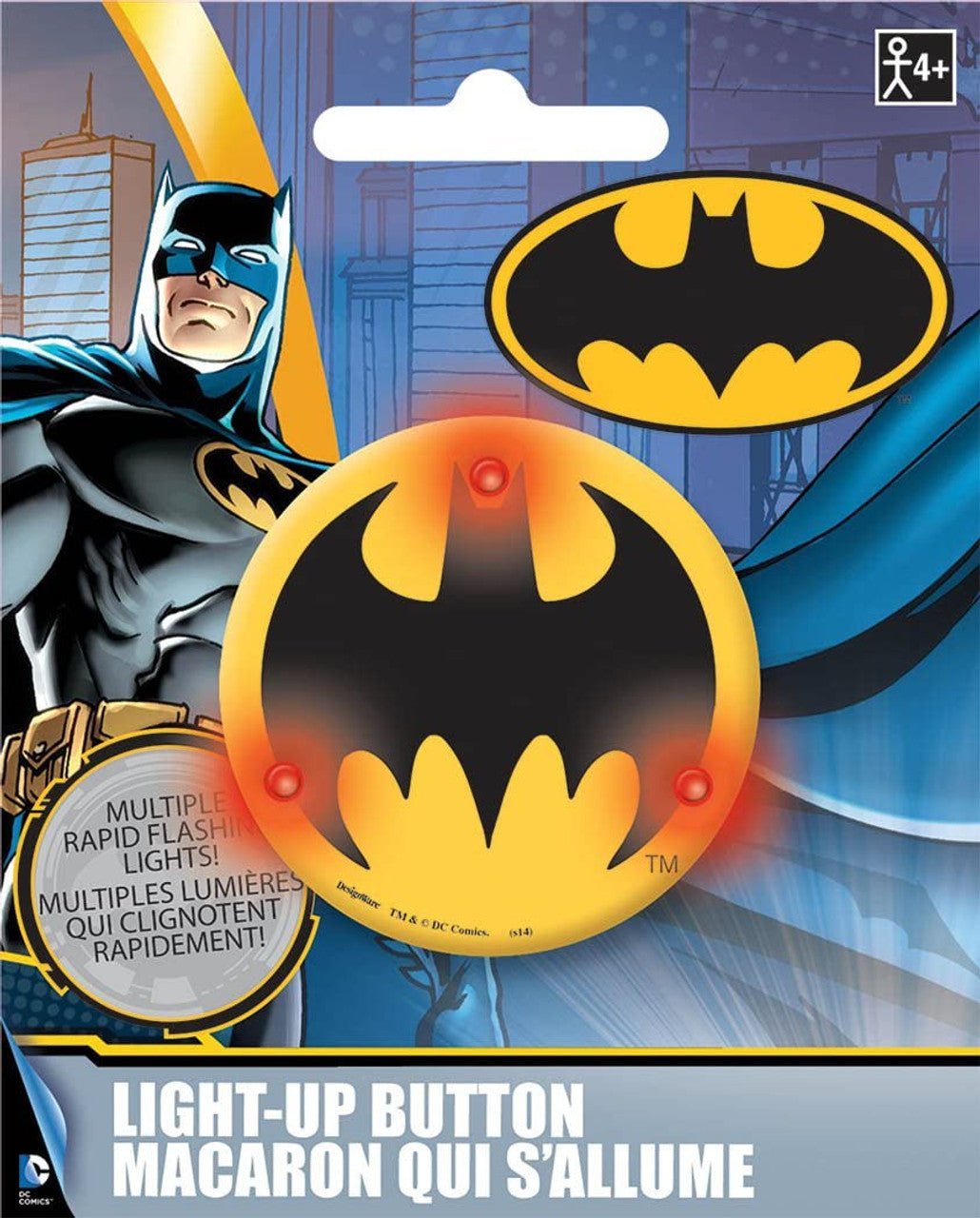 Light-Up Button - Batman - Amscan
