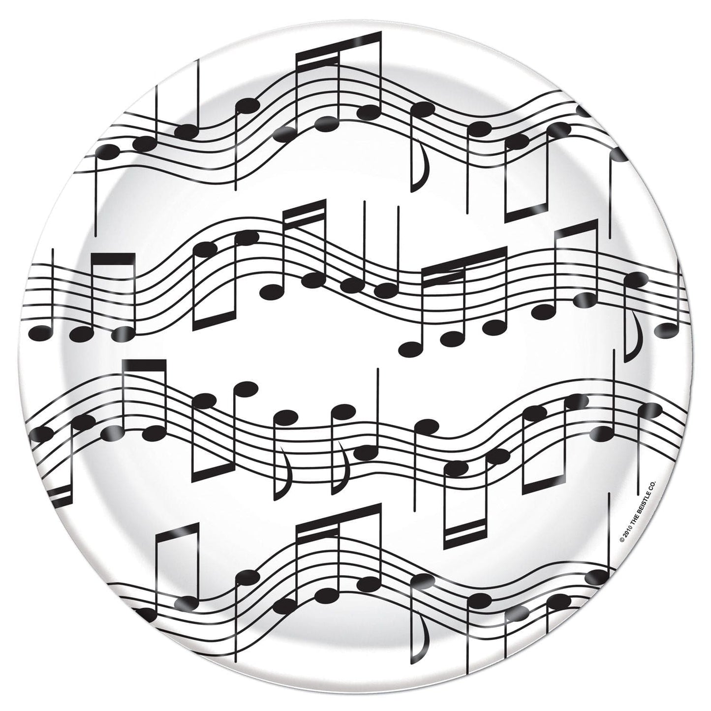Beistle Party Supplies Musical Note Plates (12 count)