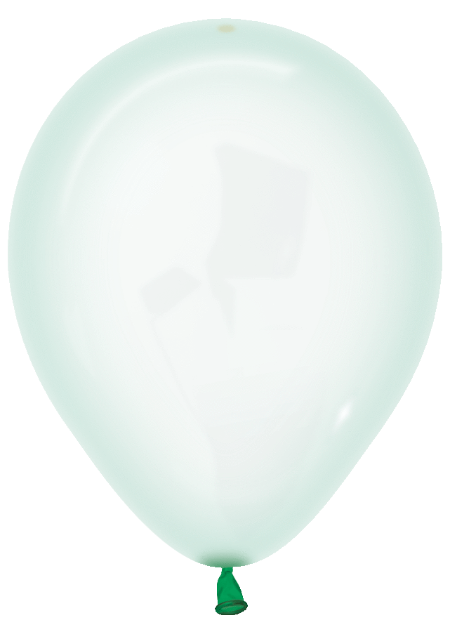 Betallic Latex Crystal Pastel Green 5″ Latex Balloons (100 count)