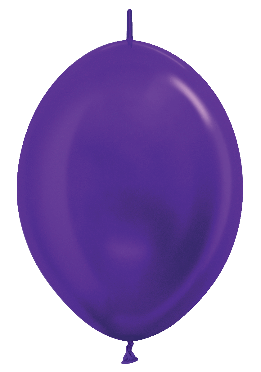 Betallic Latex Metallic Violet 12″ Link-O-Loon Balloons (50 count)