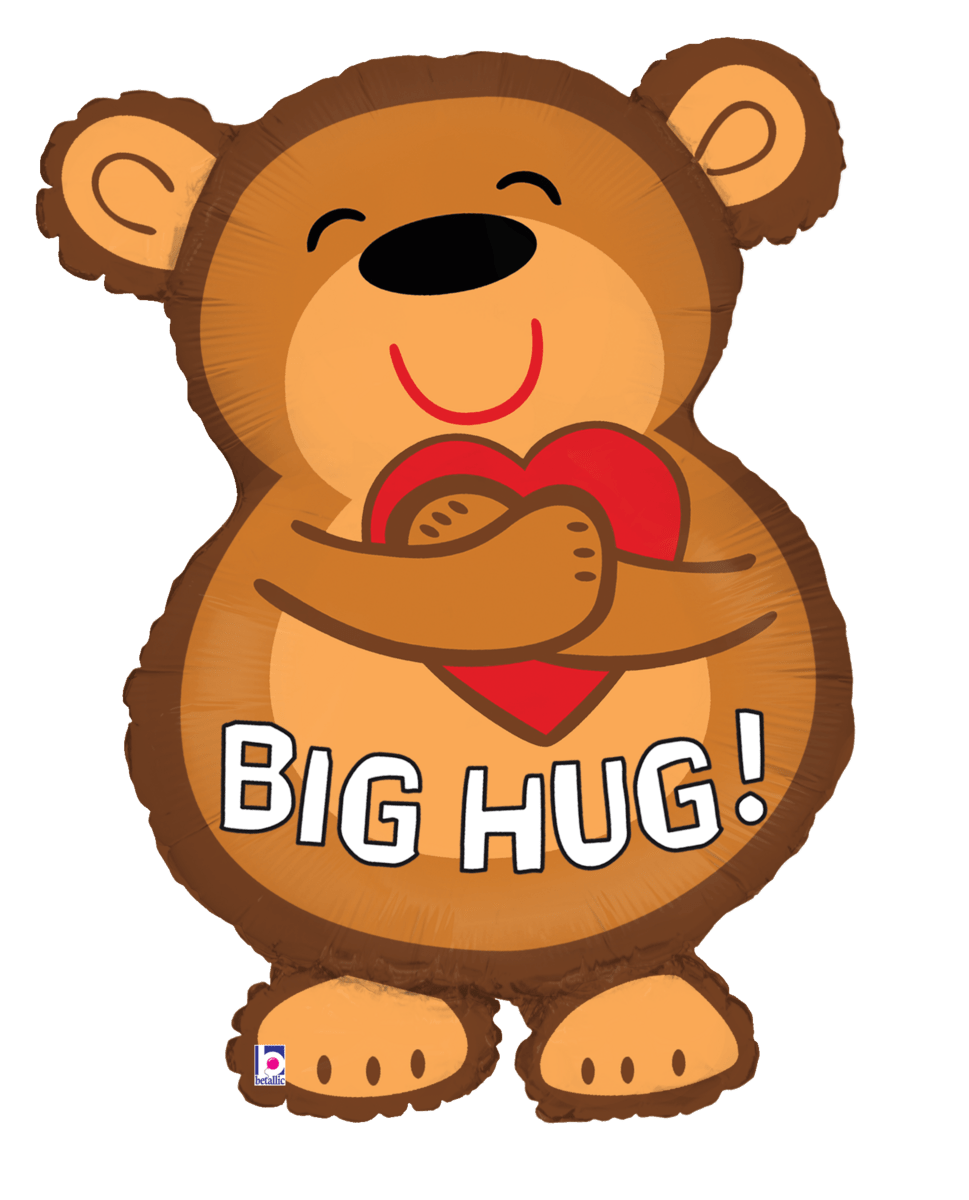 Betallic Mylar & Foil Big Hug Bear 28″ Balloon