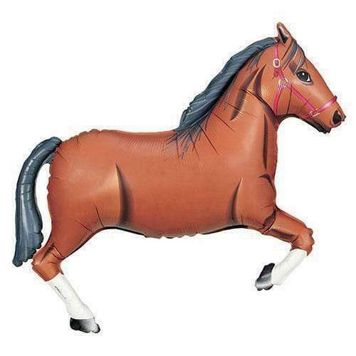 Betallic Mylar & Foil Brown 43" Horse Foil Balloons