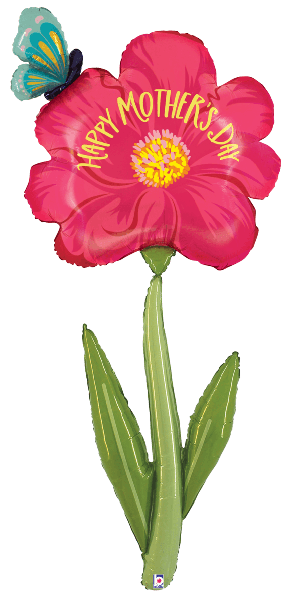 Betallic Mylar & Foil Happy Mother's Day Flower 60″ Balloon