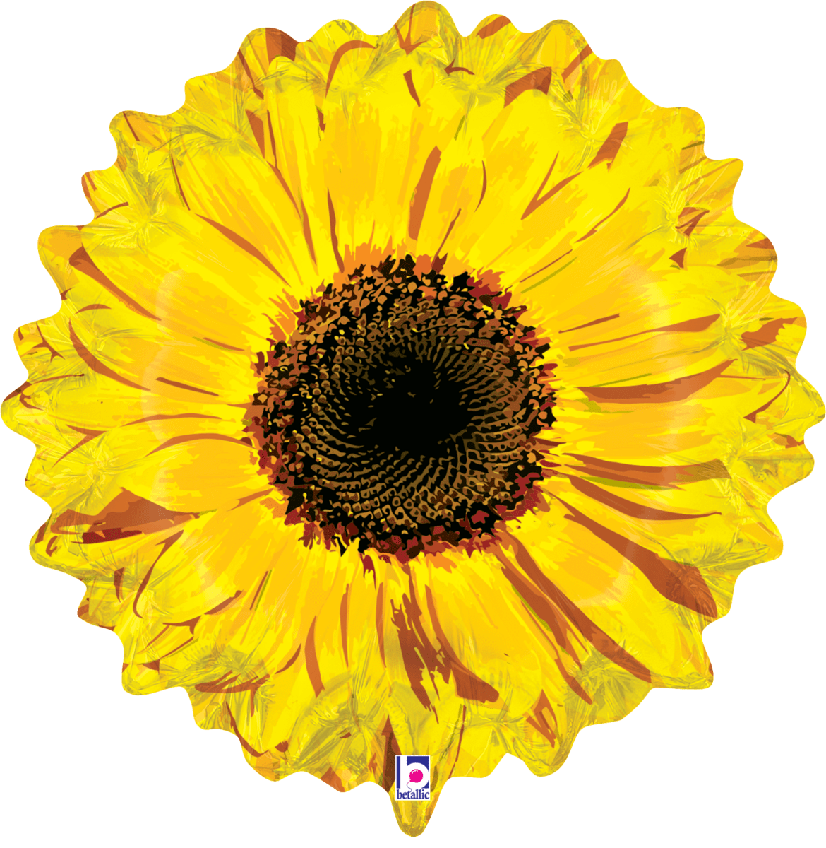 Betallic Mylar & Foil Yellow Sunflower Flower 24″ Balloon